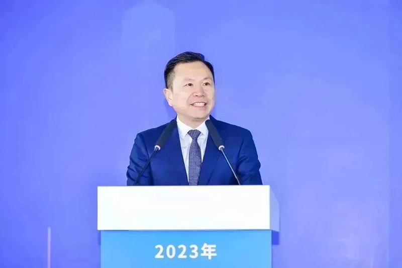共建未来丨卓然股份（上海）创新基地亮相“2023年闵行区沉大工程项目开工典礼”主会。